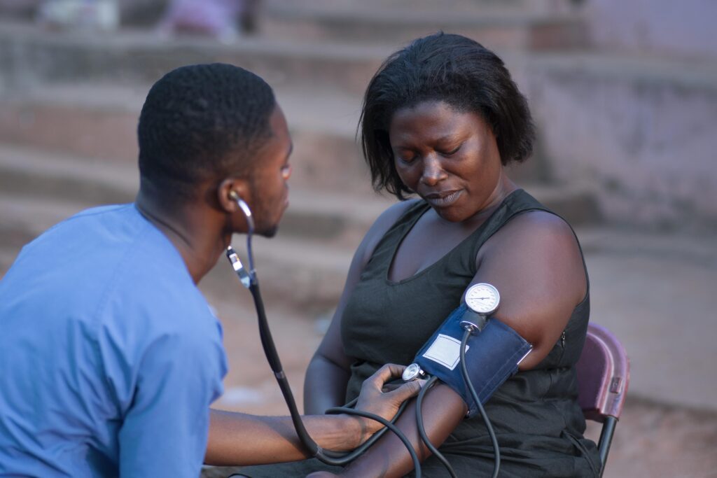 africa humanitarian aid doctor taking care patient